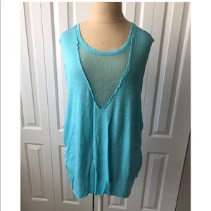 LF EMMA & SAM MUSCLE TOP PRE OWNED SIZE S BLUE